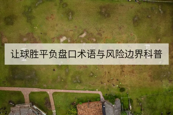 让球胜平负盘口术语与风险边界科普